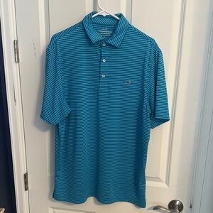 Vineyard Vines Blue Polo Shirt Sporty Design